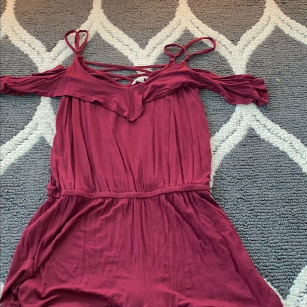 Aeropostale open shoulder romper